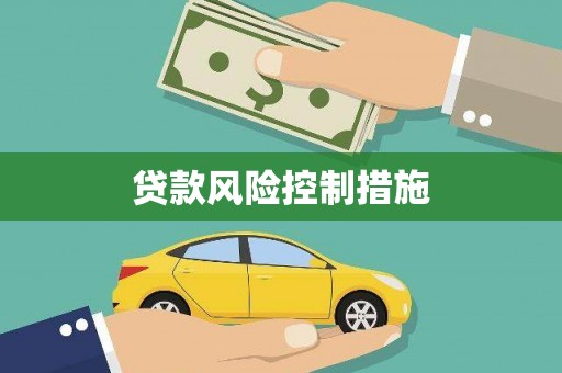 静海贷款风险控制措施
