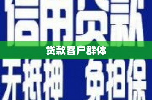 静海贷款客户群体