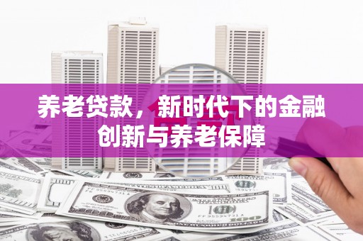 静海养老贷款，新时代下的金融创新与养老保障