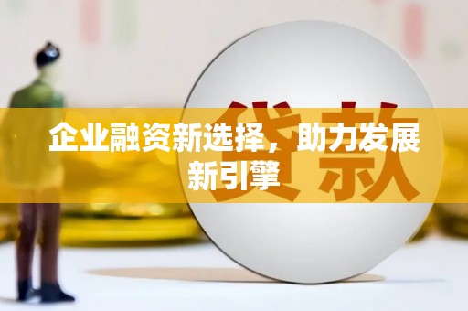 静海企业融资新选择，助力发展新引擎
