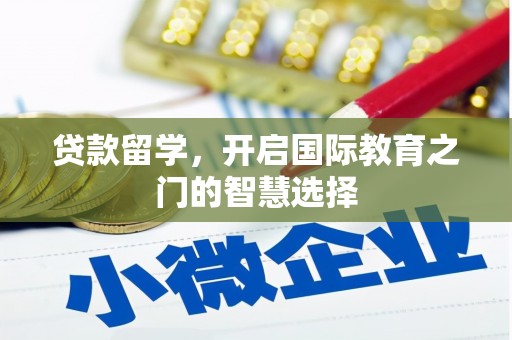 静海贷款留学，开启国际教育之门的智慧选择