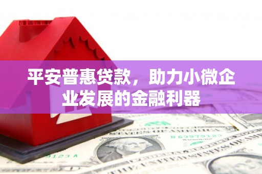 静海平安普惠贷款，助力小微企业发展的金融利器