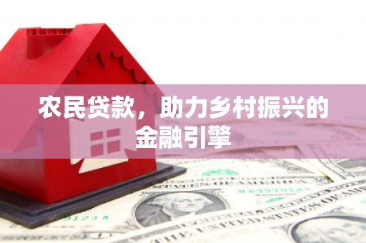 静海农民贷款，助力乡村振兴的金融引擎