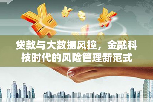 静海贷款与大数据风控，金融科技时代的风险管理新范式
