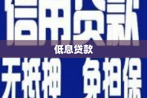 静海低息贷款