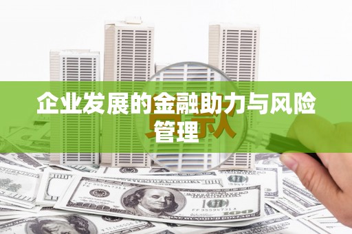 静海企业发展的金融助力与风险管理