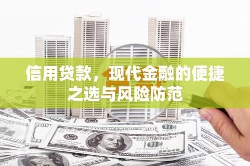 静海信用贷款，现代金融的便捷之选与风险防范