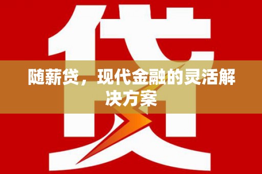 静海随薪贷，现代金融的灵活解决方案