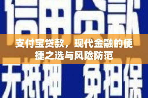 静海支付宝贷款，现代金融的便捷之选与风险防范