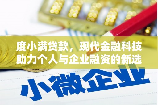 静海度小满贷款，现代金融科技助力个人与企业融资的新选择
