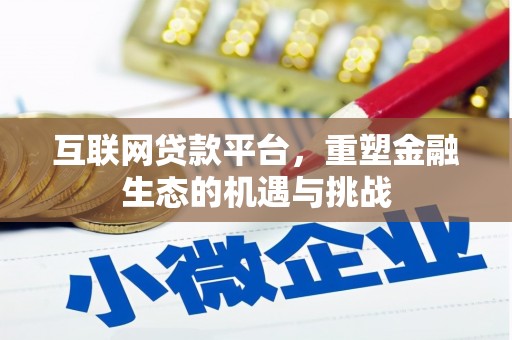 静海互联网贷款平台，重塑金融生态的机遇与挑战