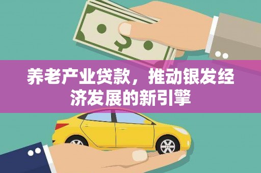 静海养老产业贷款，推动银发经济发展的新引擎