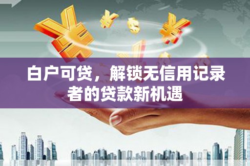 静海白户可贷，解锁无信用记录者的贷款新机遇
