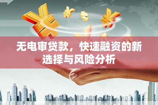 静海无电审贷款，快速融资的新选择与风险分析
