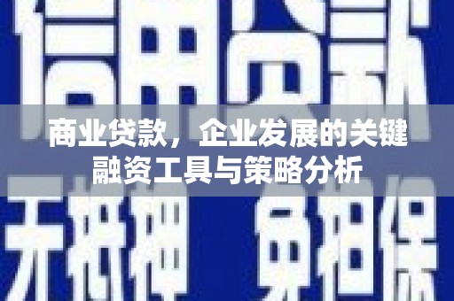 静海商业贷款，企业发展的关键融资工具与策略分析
