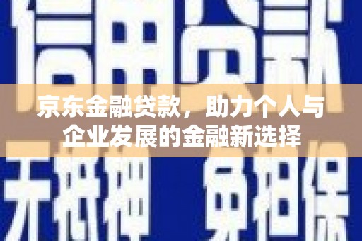 静海京东金融贷款，助力个人与企业发展的金融新选择