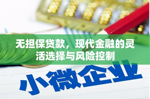 静海无担保贷款，现代金融的灵活选择与风险控制