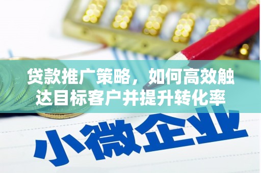 静海贷款推广策略，如何高效触达目标客户并提升转化率