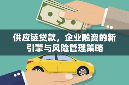静海供应链贷款，企业融资的新引擎与风险管理策略