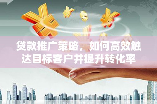 静海贷款推广策略，如何高效触达目标客户并提升转化率