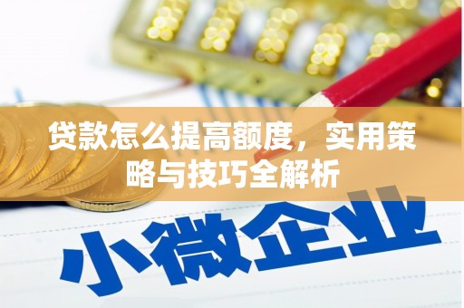 静海贷款怎么提高额度，实用策略与技巧全解析