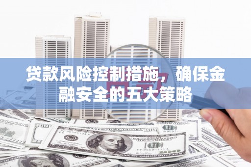 静海贷款风险控制措施，确保金融安全的五大策略