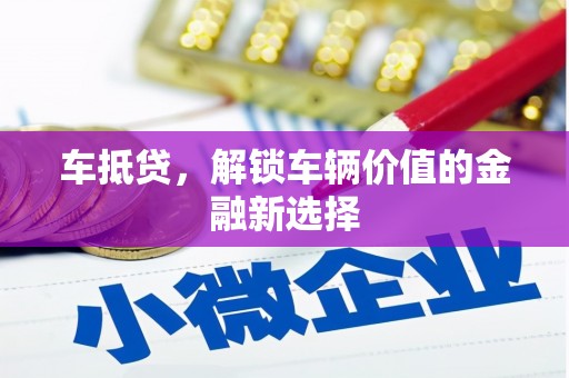 静海车抵贷，解锁车辆价值的金融新选择