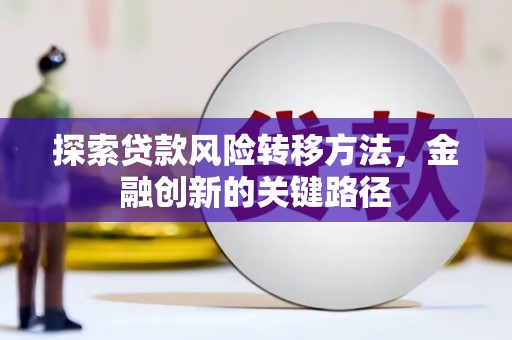 静海探索贷款风险转移方法，金融创新的关键路径