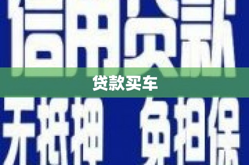 静海贷款买车