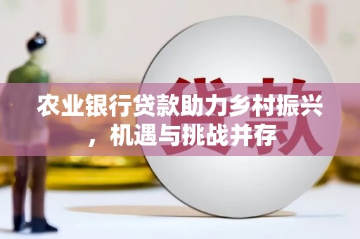 静海农业银行贷款助力乡村振兴，机遇与挑战并存