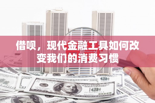 静海借呗，现代金融工具如何改变我们的消费习惯