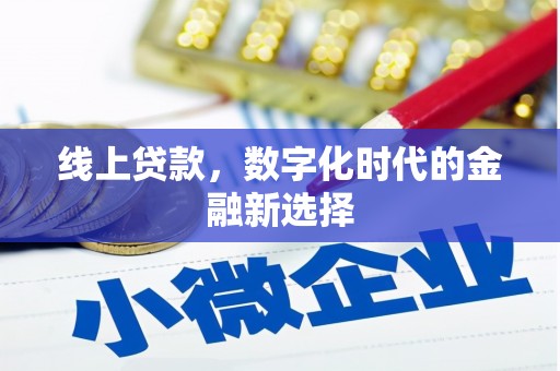 静海线上贷款，数字化时代的金融新选择