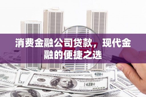 静海消费金融公司贷款，现代金融的便捷之选