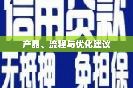 静海产品、流程与优化建议