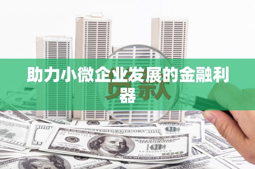 静海助力小微企业发展的金融利器