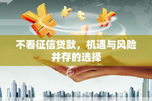 静海不看征信贷款，机遇与风险并存的选择